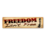 El Imán De Tira De Parachoques Freedom Isn't Free (bronceado