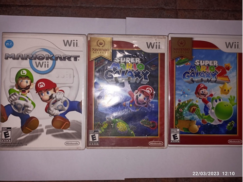 Mario Kart, Galaxy 1, Y 2 Sellado De Fabrica. Nintendo Wii