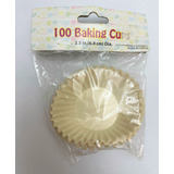 100pz Capacillo Blanco Papel Muffin Cupcake Horno 4.5cm