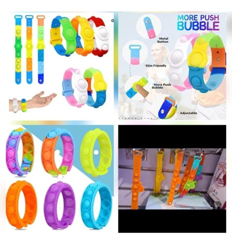 30 Pulseras Pop Its Juego Para Niños 