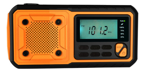 Radio Solar Con Manivela De Emergencia