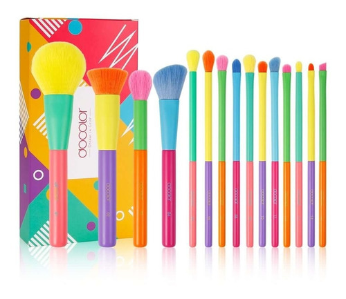 Docolor Set 15 Brochas Rostro + Ojos Dream Of Color Original