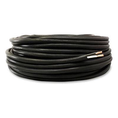 Cable Uso Rudo 2x10 Rollo 25m Para Exteriores Negro Jardín | Envío gratis