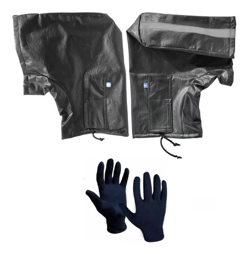 Kit Mangas Cubre Manos + Guantes Primera Piel Frio - Gaona