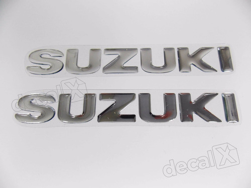 Emblema Resinado Tanque Suzuki Cromado Foto 2