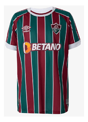 Camiseta Fluminense Umbro  Juvenil Oficial 1 2023 - Ver/bor