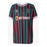 Camiseta Fluminense Umbro  Juvenil Oficial 1 2023 - Ver/bor