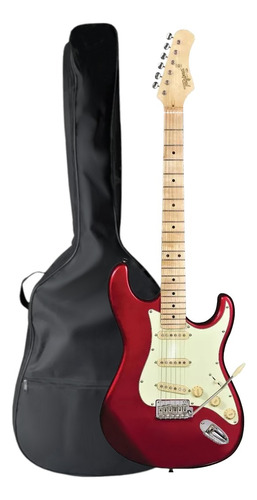 Kit Guitarra Tagima T-635 Vermelho Metalico + Capa