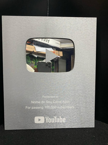 Placa Youtube 100k