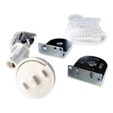 Kit Sistema Para Cortina Roller 32mm Blanco