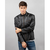 Campera De Cuero Legítimo Hombre Clásica - Sport Rg Cueros