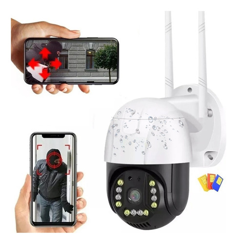 Camara Sim Card Seguridad Vigilancia Exterior 1080p Ptz 360