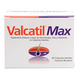 Valcatil Max X60 Comprimidos Crec Capilar Uñas Farmaservis
