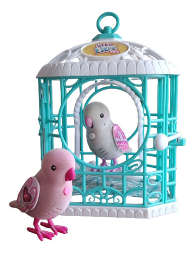 Little Live Pets Mascotas Loros Interactivos Sonido Y Jaula 