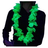 10 Collares Hawaiano Flores Fluo Multicolor Cotillon Fiesta 