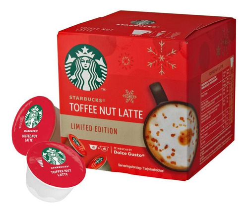 Starbucks Dolce Gusto Toffee Nut Latte X 3 Unid.