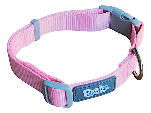 Collar Ajustable Para Mascotas Talla Mediana Marca Petit Color Rosa Mediano Rosa Tamaño Del Collar Mediano