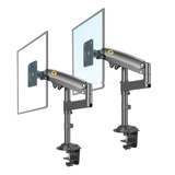 Suporte Ajustado Braço Articulado Monitor H100 22 Á 35 Kit 2