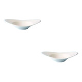 Set X 2 Bowl Oval Con Ala 17 Cm Porcelana Horeca Harmony M