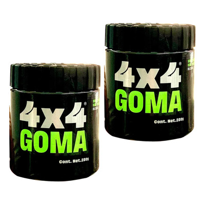 Pack 2 Gomas Para Cabello 4x4 Profesional Tarro 280g