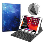 Funda Con Teclado Para iPad 10.2 2019 7ma Generacion-shm6