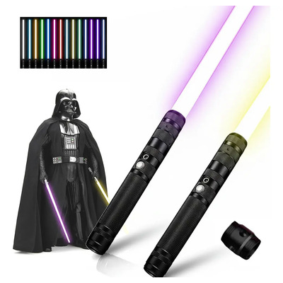 2 En 1 Metal Sable De Luz Led Espadas Láser Combate Star War | Envío gratis