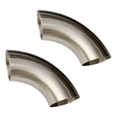 2 Conectores Tubo Codo 2 PuLG A 90º Inox 304
