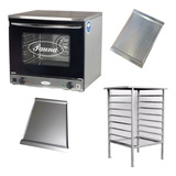 Horno Convector Pauna Beta 21 - Base 8 Placas 2 Perforadas 