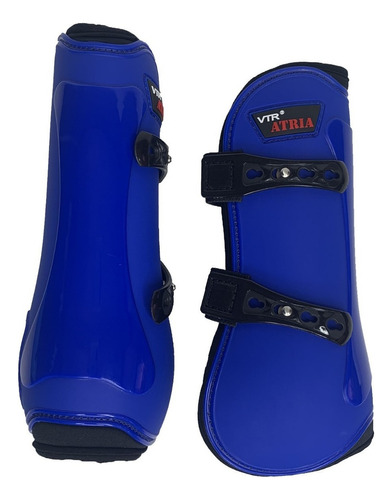 Caneleira Para Cavalo Vtr Atria De Pino Cor Azul Royal