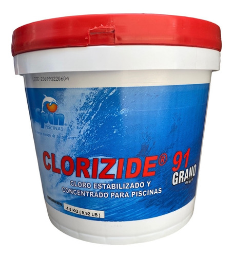 Clorizide 91 Grano 4.5 Kg Spin Cloro Tricloro Para Albercas