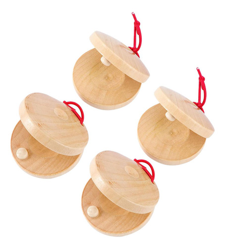 Instrumento De Percusión De Castañuelas De Dedo, 4 Piezas