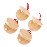 Instrumento De Percusión De Castañuelas De Dedo, 4 Piezas