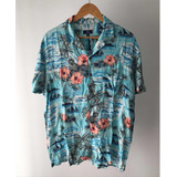 Camisa Hawaiana Americana Hombre Verano Retro Vintage Usa