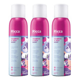 Kit 3 Ricca Shampoo A Seco Anti-oleosidade Shakeberry 150ml