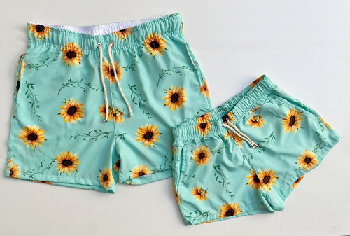 Conjunto Short Igual Namorados Casal Estampado Barato Verão