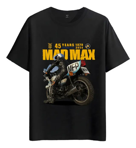 Tshirt Muscle Freaks Mad Max Estilo Motocicleta Vintage