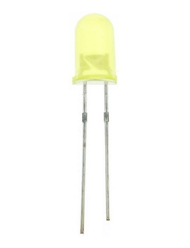 1000 Unidades Led 5mm Amarillo Difuso 1,9-2,1v 590-592nm