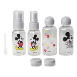 Set Kit De Botellas De Viaje Minnie Mickey Mouse Original