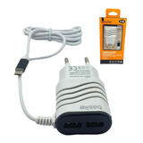 10 Carregador Celular Basike Rapido V8 3.1a +2usb Atacado