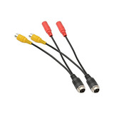 Cable De Monitor Rca+av M12 De 4 Pines, Adaptador De Ma...