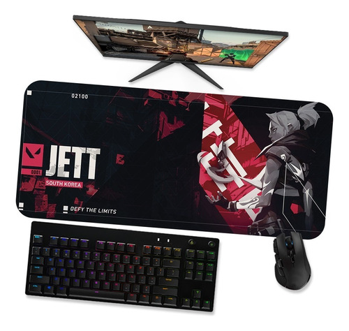 Mousepad Gamer Grande Speed 90x40 - Valorant Jett 7