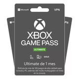 Xbox Game Pass Ultimate (por 1 Mes De Gold Y Game Pass)