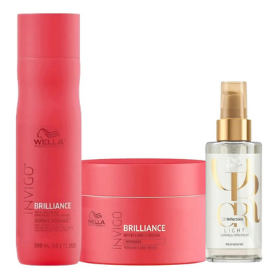 Shampoo E Máscara Invigo + Oil Reflections - Wella | Frete grátis