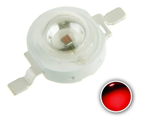 Led Chip 3w Pack 10 Unidades Led Smd 3 Watts Color Rojo