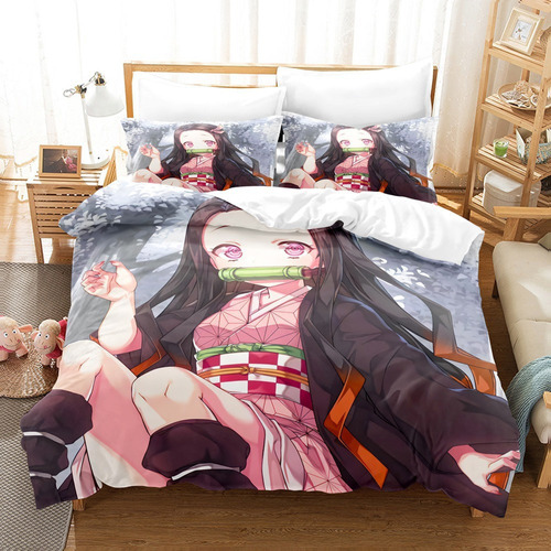 Funda De Edredón De Anime, Fundas De Almohada, Kamado Nezuko