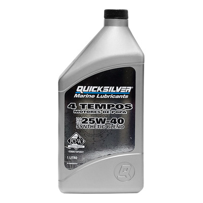 Óleo Mercury Quicksilver Sintético 25w-40 4 Tempos - 1 Litro