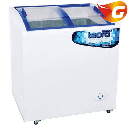 Freezer De Pozo Teora Fh 250 Tvi 2 Tapas Vidrio Curvo Z/sur