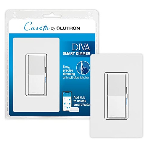 Interruptor De Intensidad Inteligente Lutron Diva Con Placa