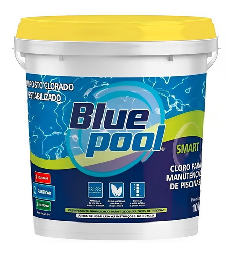 Cloro P/ Piscina Granulado Bluepool Smart Multilação 10kg