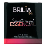 Brilia Nails Kit Essencial Esmaltes Em Gel 6 Unidades